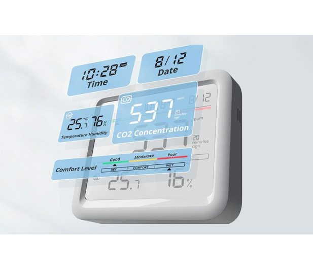 SwitchBot Termometr i higrometr Meter Pro CO2 W4900010 - 1370048 - zdjęcie 3